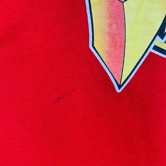 HOT TOPIC MF Retro Mighty Morphin Power Rangers Red Black Hoodie Jacket Large - Picture 7 of 7